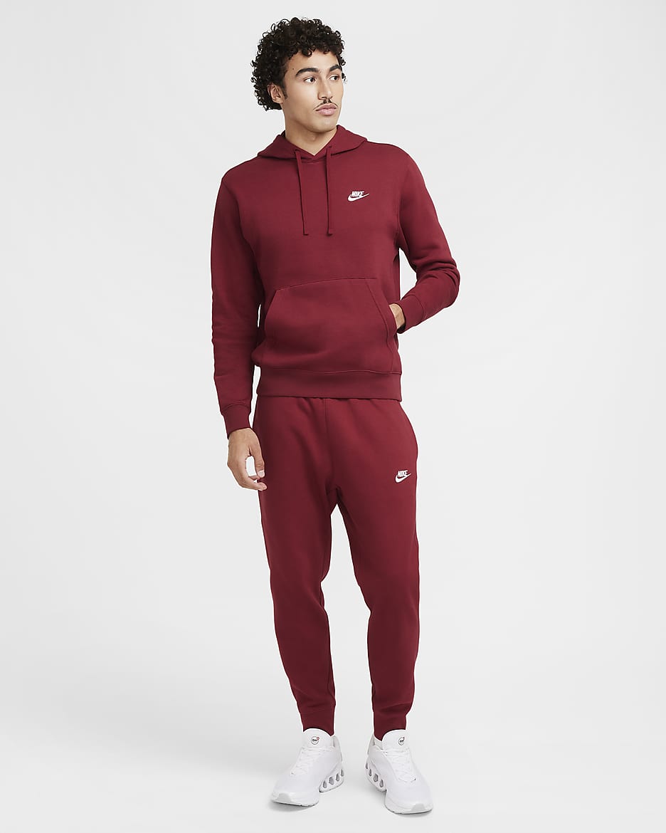 Nike team club hoodie red online